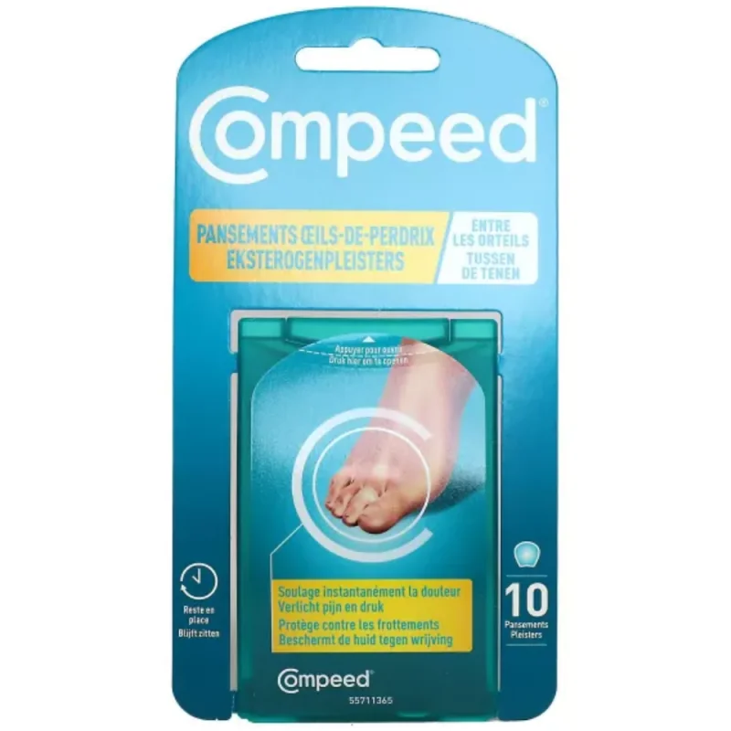 Compeed oeils-de-perdrix entre les orteils x10