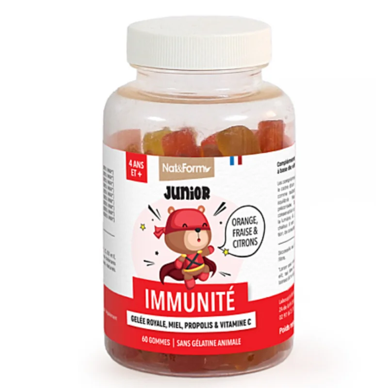 Nat&Form Junior Immunité 60 Gummies Fruits