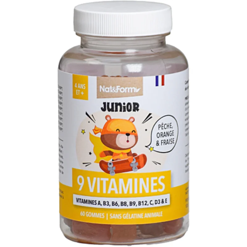Nat&Form Gummies Junior 9 vitamines 60 Gummies