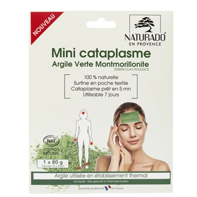 Naturado Mini Cataplasme Argile Verte Montmorillonite – 80 g