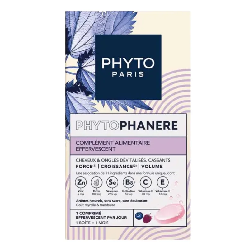 Phyto Phytophanère Cheveux & Ongles 2x15 comprimés effervescents
