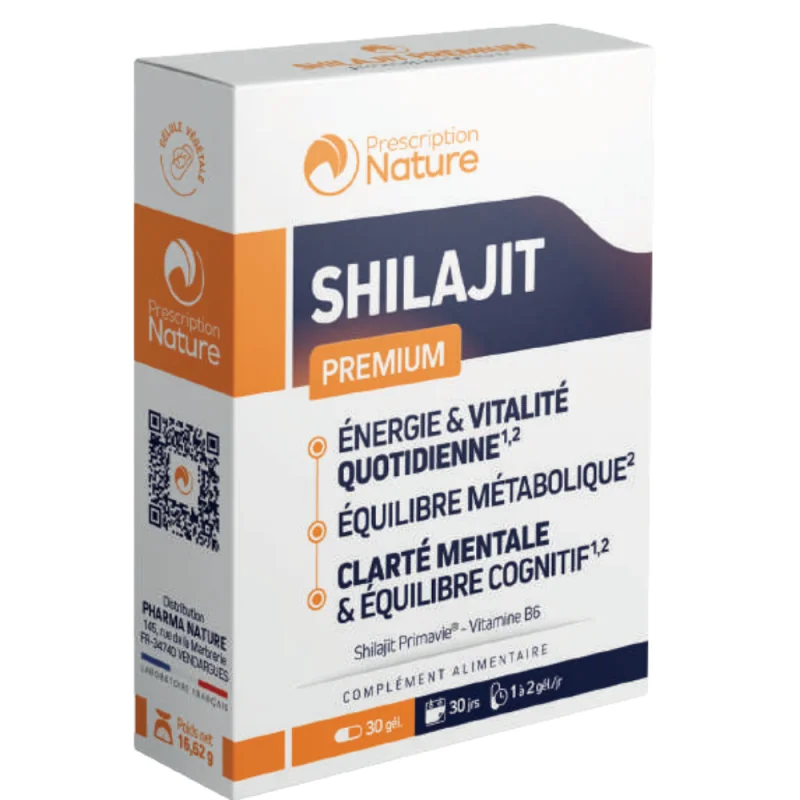 Prescription Nature Shilajit Premium 30 gélules