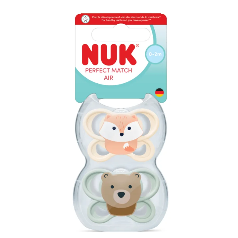 Nuk Lot de sucettes 0/2m Perfect Match Air