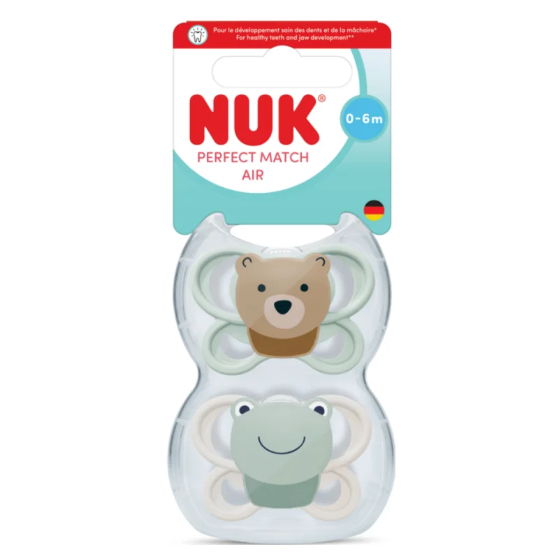 Nuk Lot de sucettes 0/6m Perfect Match Air