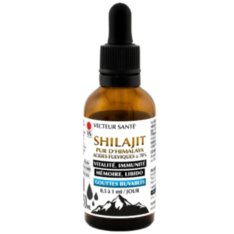 Vecteur Santé Shilajit Gouttes Buvables 50ml
