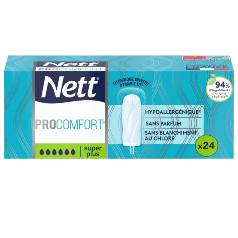 NETT – ProComfort® Tampons Super Plus x24 sans applicateur