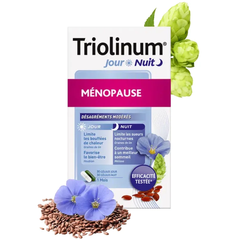 Nutreov Triolinum Jour & Nuit Ménopause 120 Gélules