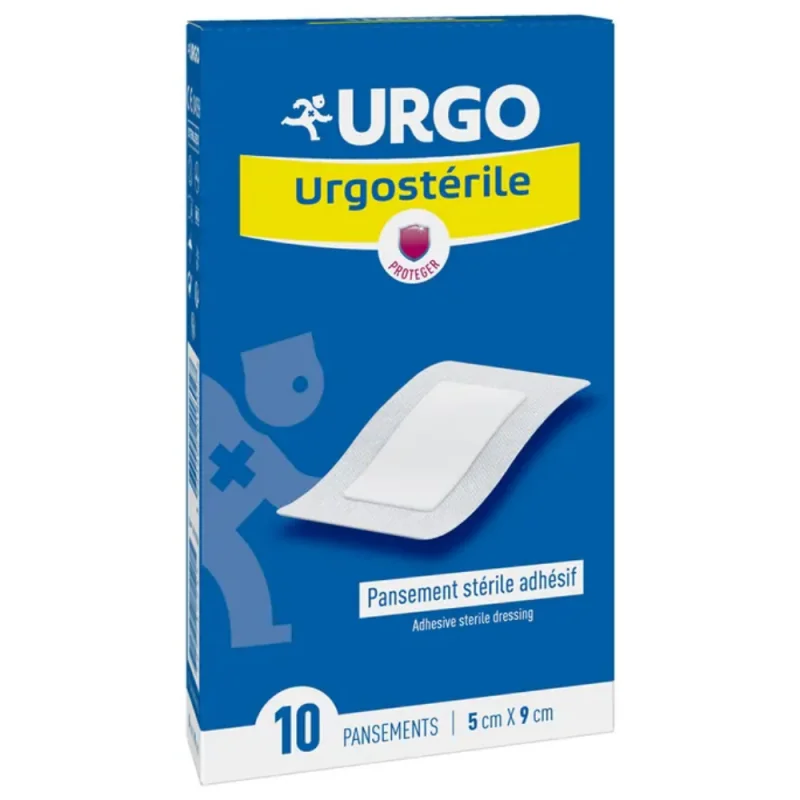 Urgo Pansement Stérile Adhésif 5cm x 9cm Boite de 10