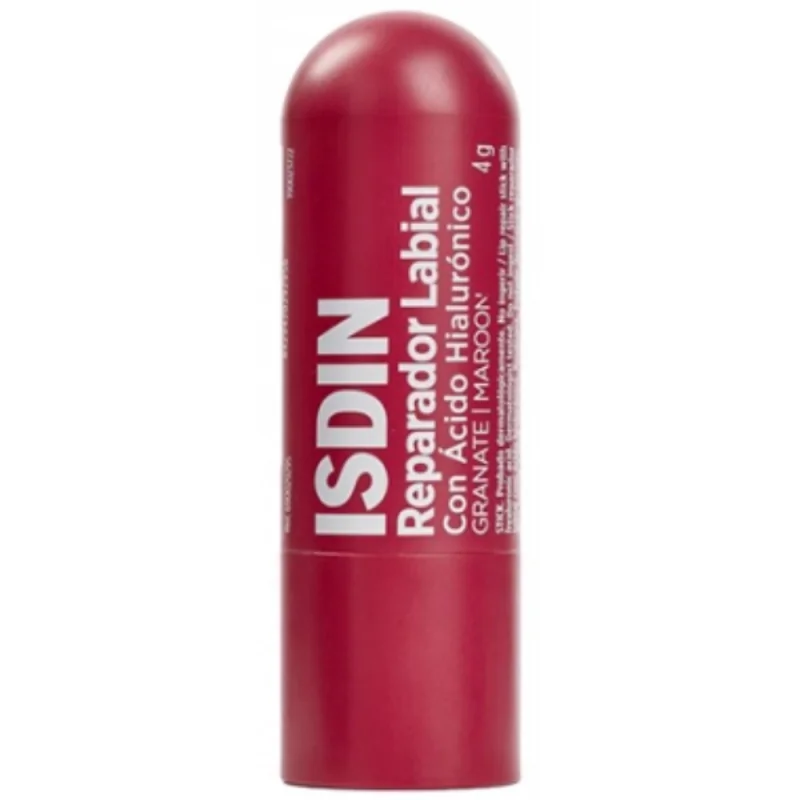 ISDIN Baume à Lèvres Réparateur à l'Acide Hyaluronique 4 g - Couleur : Grenat