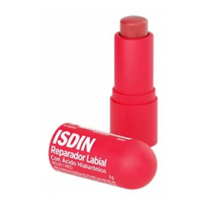 ISDIN Baume à Lèvres Réparateur à l'Acide Hyaluronique 4 g - Couleur :  Rouge