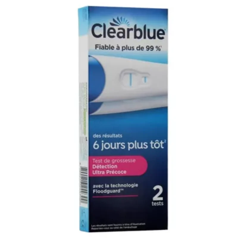 CLEARBLUE Early Test de Grossesse Détection ultra Précoce 2 tests