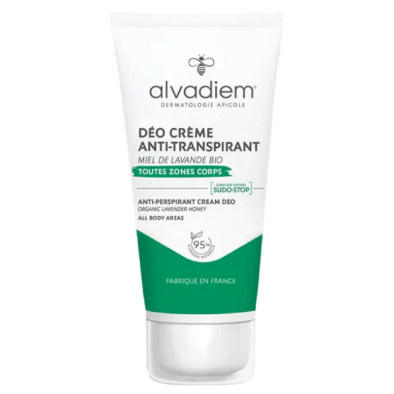 Alvadiem Déo Crème Anti-Transpirant au miel de lavande bio - 50ml