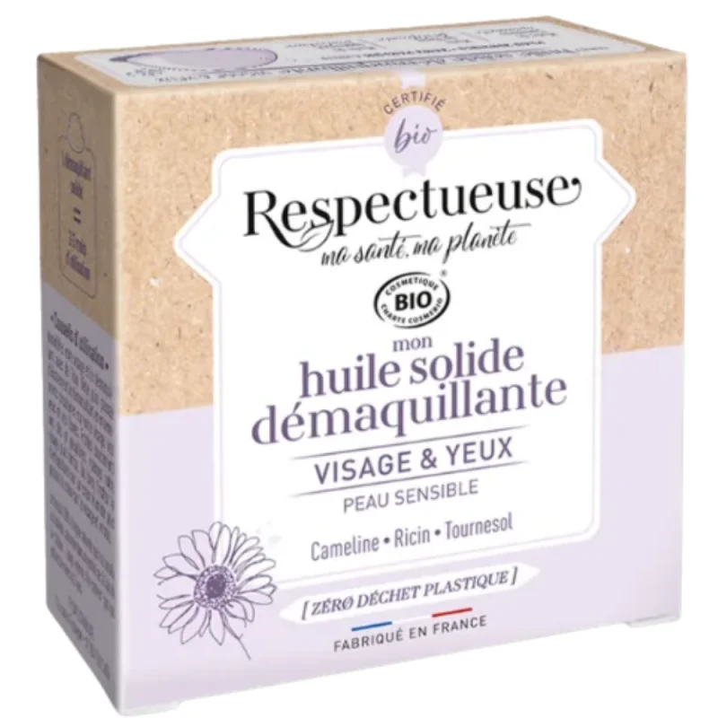 Respectueuse Huile démaquillante solide 15g