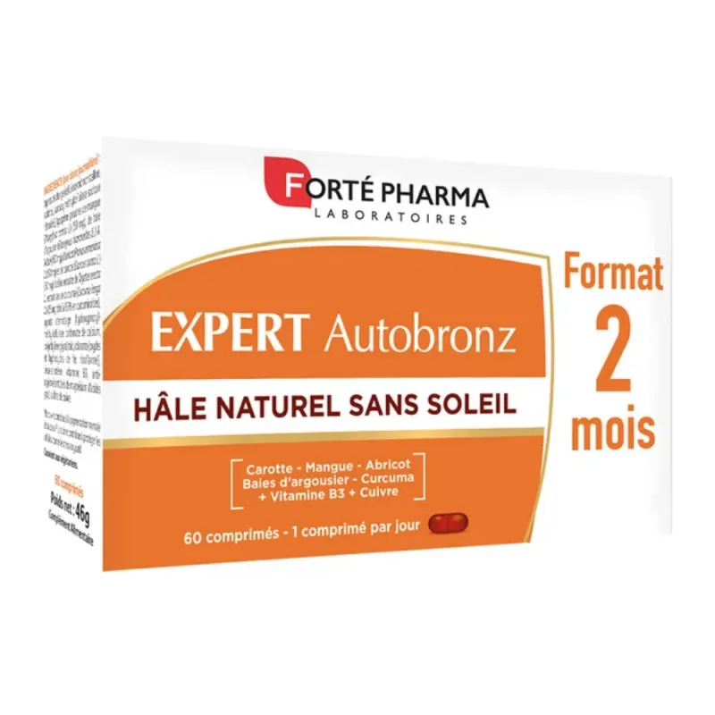 Forté Pharma Expert AutoBronz Hâle Naturel Sans Soleil 60 comprimés