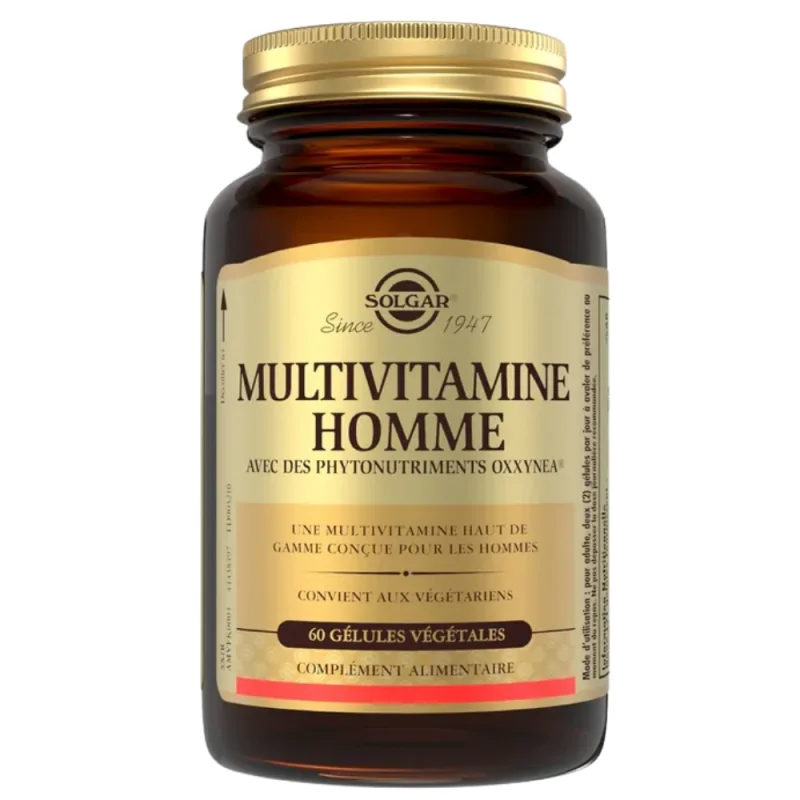 SOLGAR Multivitamine Homme – 60 gélules végétales