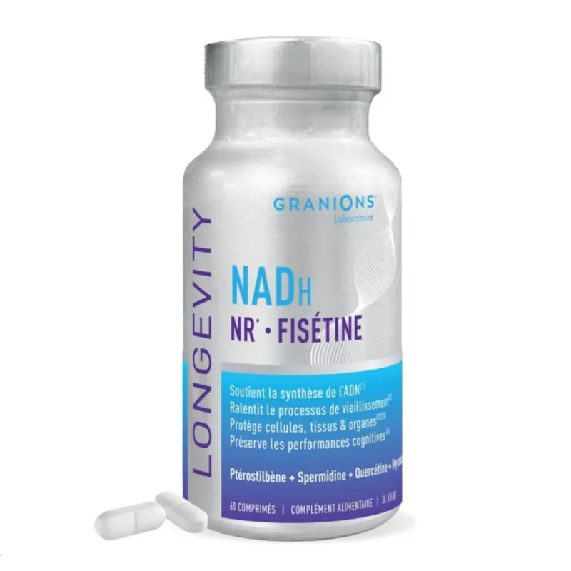 Granions Complexe Longevity NADH NR Spermidine 60 comprimés