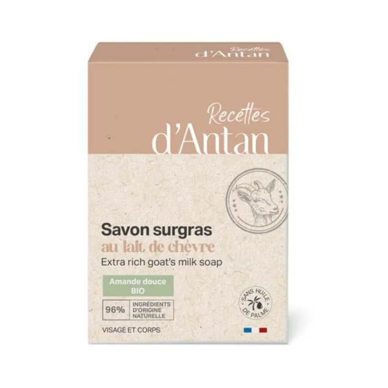 Recettes d'Antan Savon Exfoliant au Lait de Chèvre & Amande 100 g