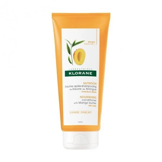 Klorane baume après-shampooing nutritif et démêlant beurre de mangue 150ml