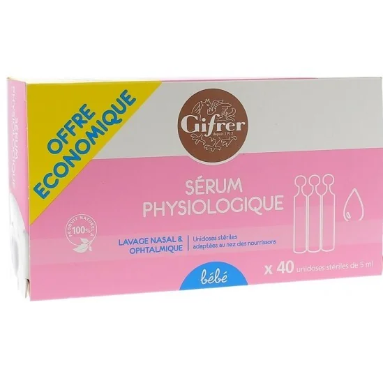 Gifrer sérum physiologique 5ml 40 unidoses