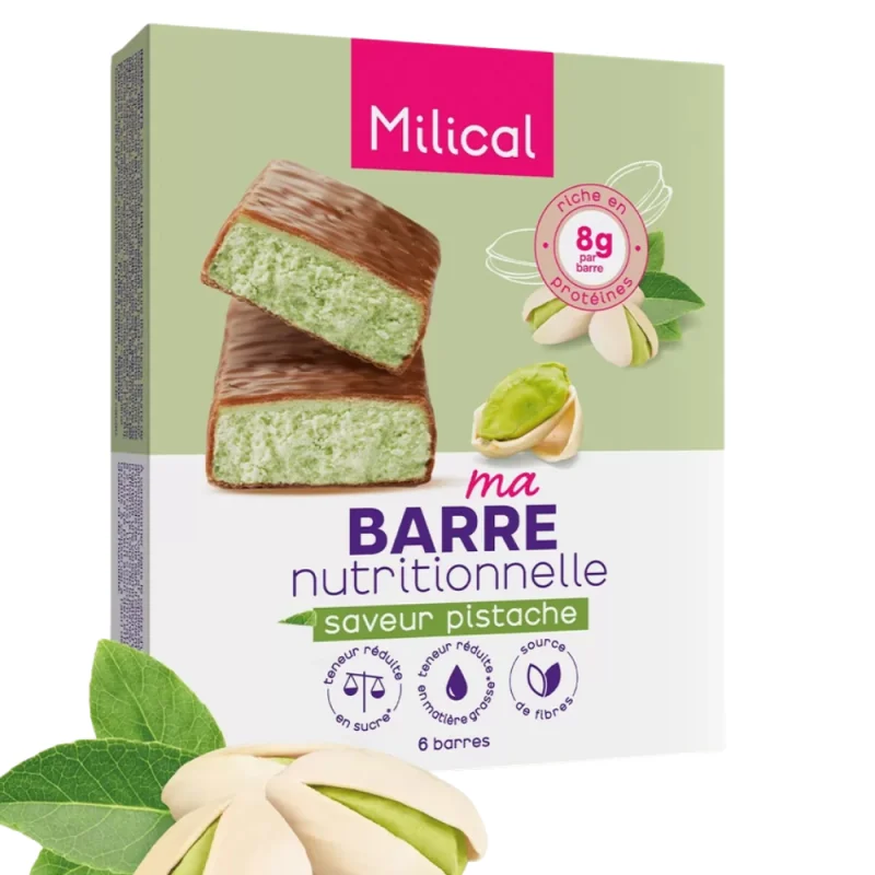Milical Barres Hyperprotéinées Pistache x6