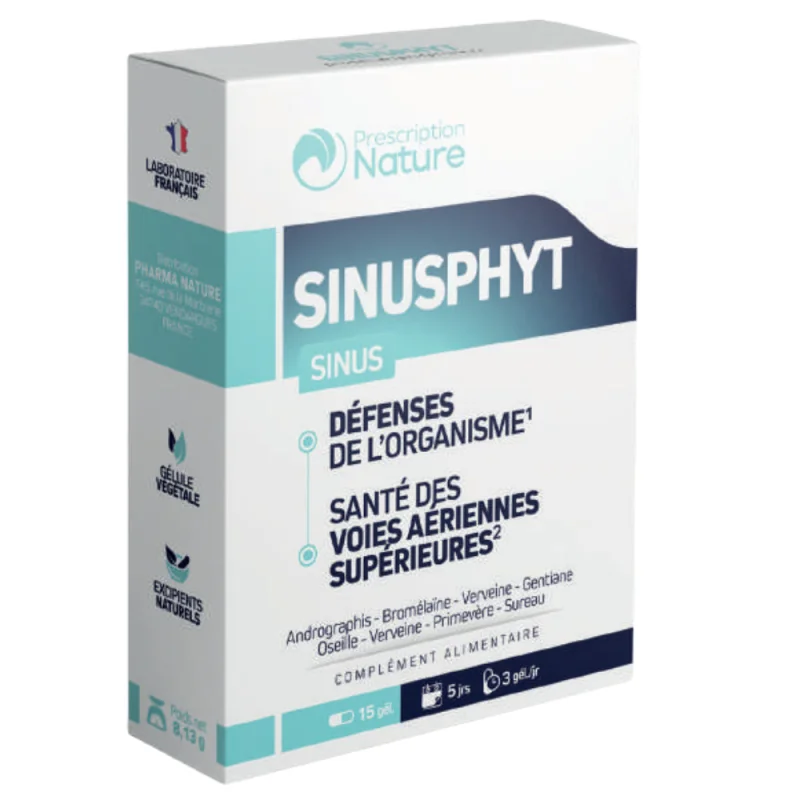 Prescription Nature Sinusphyt 15 gélules