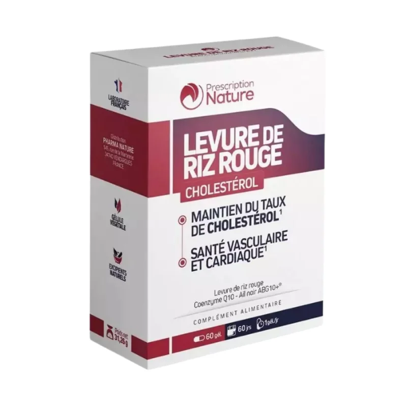 Prescription Nature Levure de Riz Rouge 60 gélules