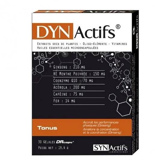 Synactifs Dynactifs tonus 30 gélules