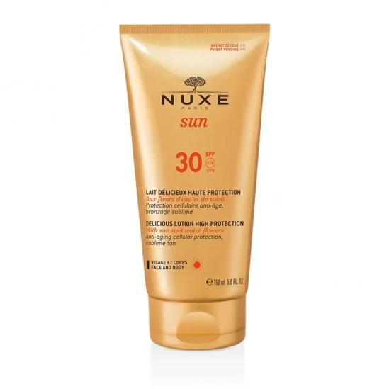 Nuxe sun lait délicieux visage et corps spf30 150ml