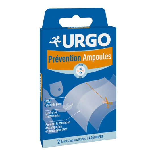 Urgo ampoules prévention 2 bandes à découper extra fin