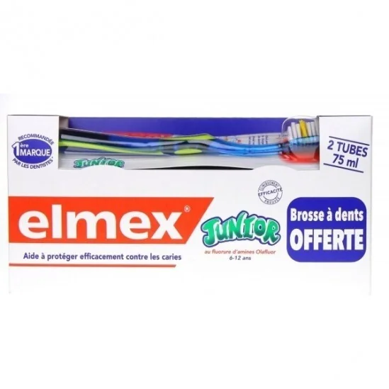 Elmex dentifrice junior 2x75 ml
