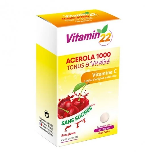 Ineldea acérola 1000 vitamine C 24 comprimés