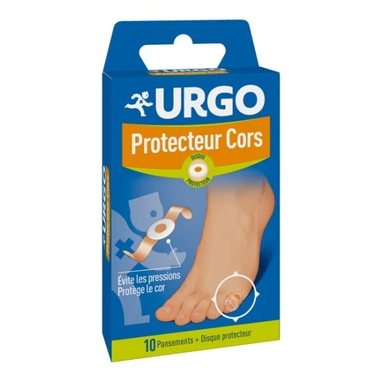 Urgo protecteur cors 10 pansements + disque protecteur