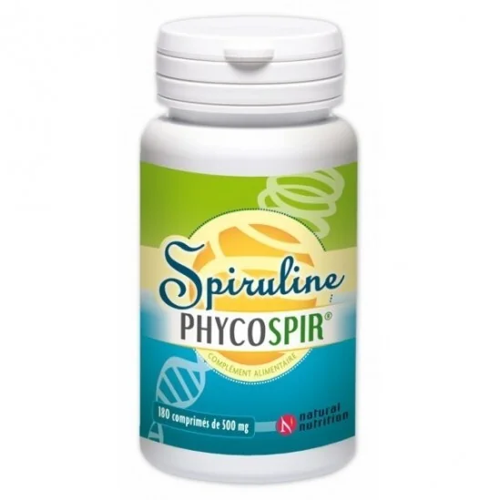 Natural Nutrition Spiruline Phycospir 180 comprimés