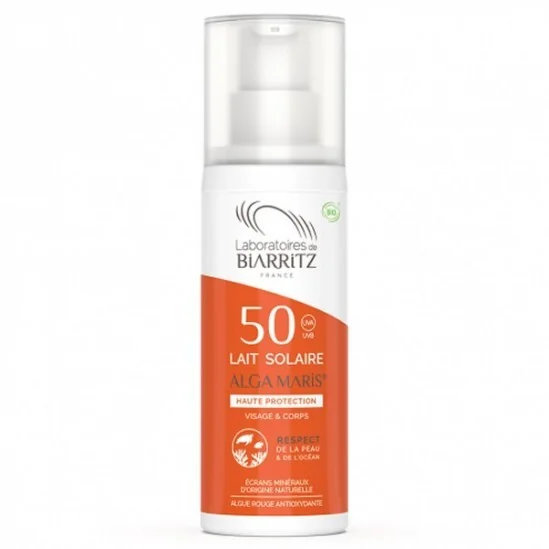 Biarritz lait solaire spf50 bio 100ml