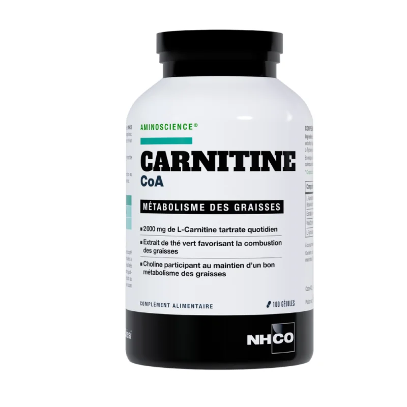 NHCO Carnitine COA Métabolisme des Graisses 100 gélules