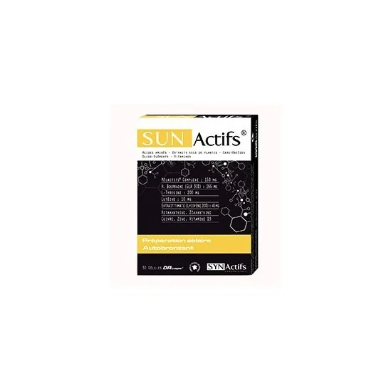 Synactifs Sunactifs autobronzant et préparateur solaire 30 gélules