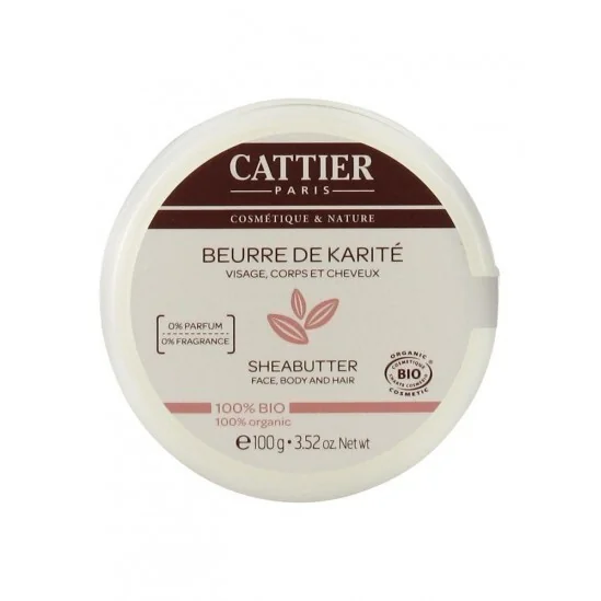 Cattier Beurre de Karité 100% Bio 100g