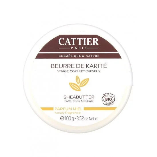 Cattier Beurre de Karité Parfum Miel 100g