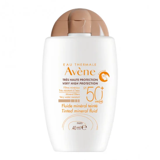 Avène fluide minéral teinté spf50+ très haute protection 40ml