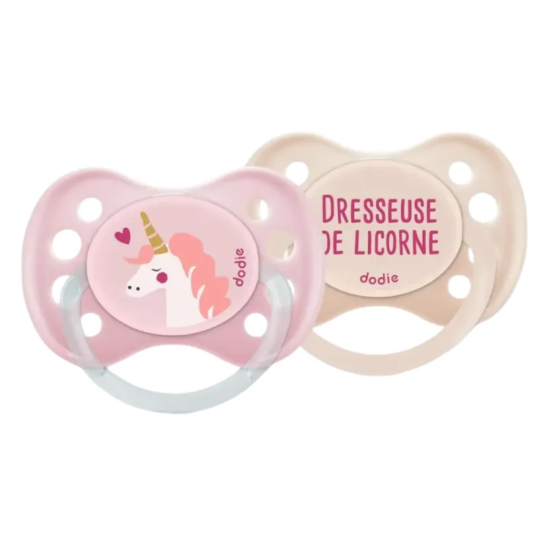 Dodie Sucettes Anatomiques silicone +6 mois x2 - Motifs aléatoires