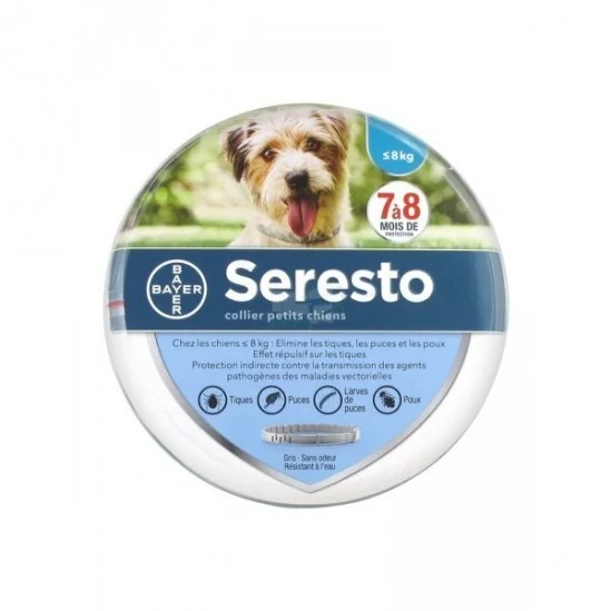 Seresto collier antiparasitaire petits chiens