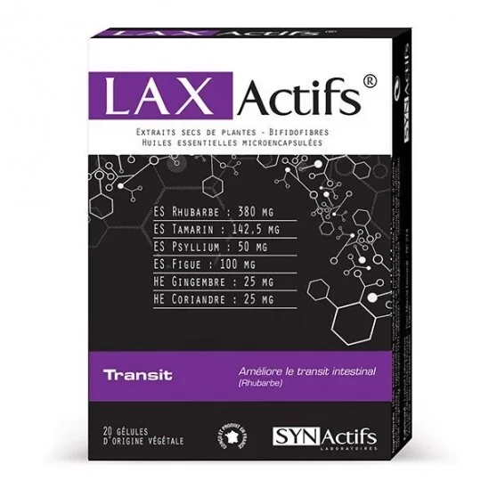 Synactifs laxactifs transit 20 gélules