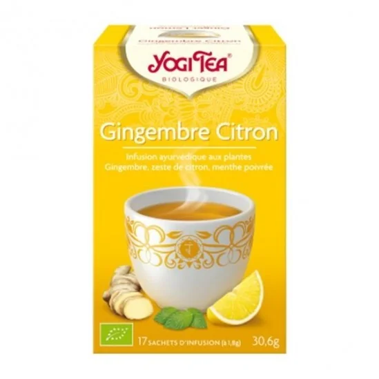 Yogi tea infusion gingembre citron 17 sachets