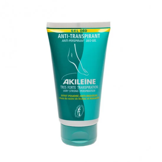 Akileine Gel déodorant anti-transpirant tube 75 ml
