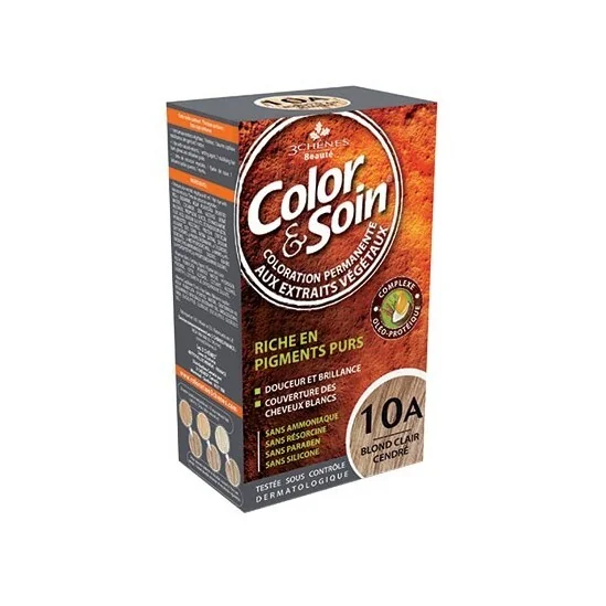 Les 3 chênes color & soin 10A blond clair cendré 135ml