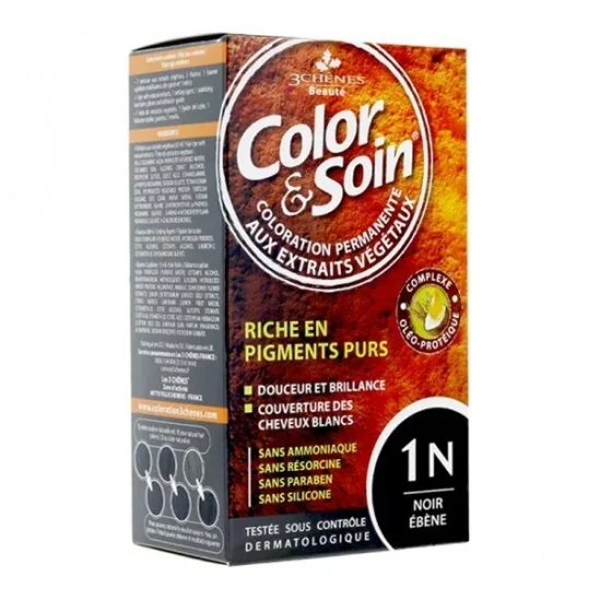 Les 3 chênes color & soin 1N noir ébène 135ml