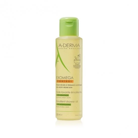A-derma exomega control huille lavante émolliente flacon 500ml
