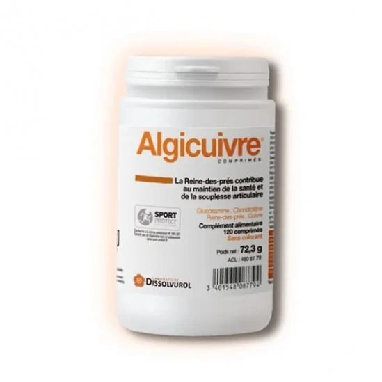 Dissolvurol Algicuivre souplesse articulaire 120 comprimés