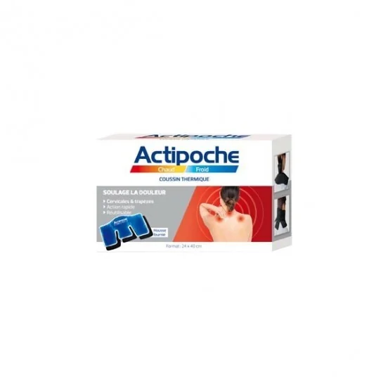 Actipoche coussin thermique cervicales et trapèzes format 24x40cm
