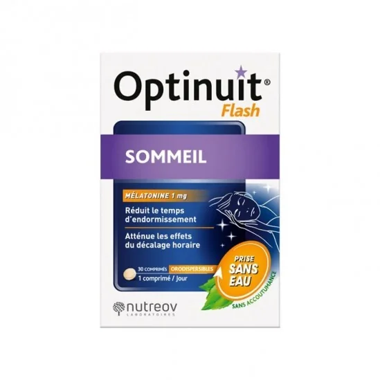 Nutreov optinuit flash mélatonine 30 comprimés